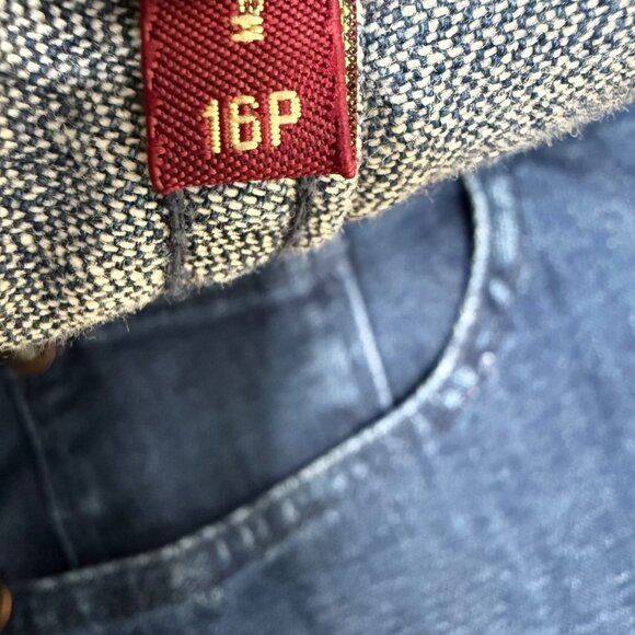 Izod Matchstick Petite Womens Size 16P Blue Straight Leg Denim Jeans - Picture 4 of 12